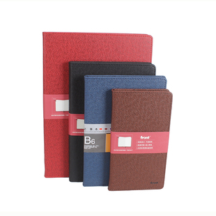 front前通大本加厚商务PVC硬壳本DV64插袋式经典学生考研笔插款会议记录本定制logo礼品创意日记本莱尼纹手账