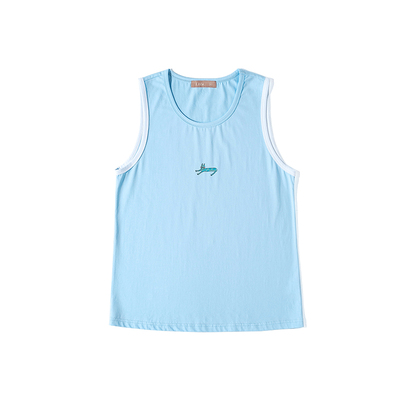 插画师日系纯棉原创设计无袖T恤