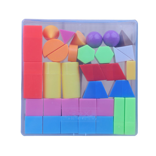 盒装小学生几何体全套立体图形数学教具模型正方体长方体几何套装