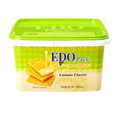 edopack柠檬600g送礼夹心饼干