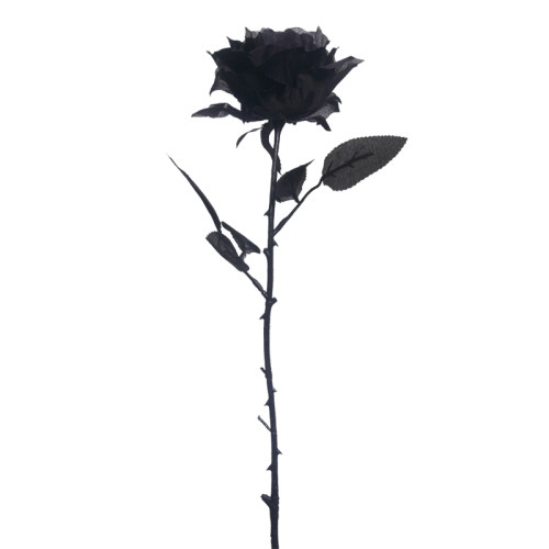 黑色仿真玫瑰花 黑暗jk写真拍照摄影道具 哥特黑玫瑰假花花束装饰