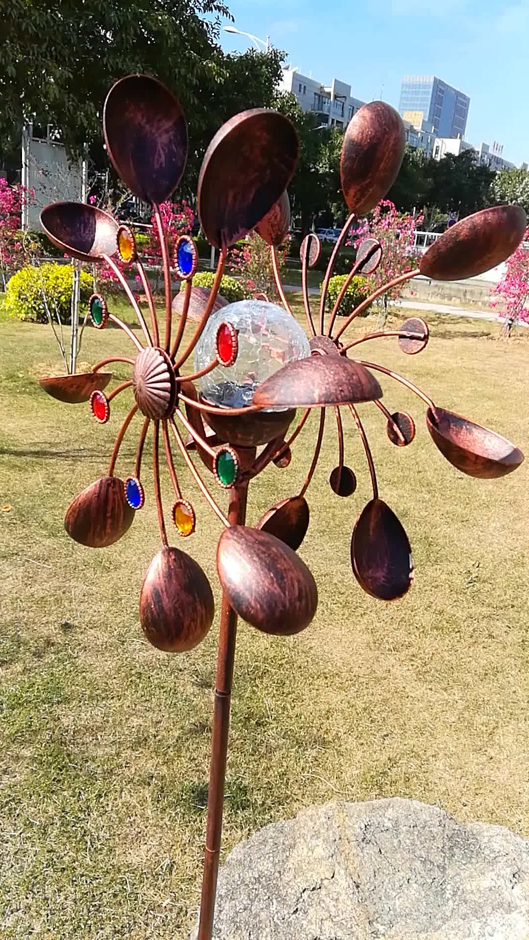 Wind Spinner Outdoor Solar Garden Lighting Buy Solar Garden