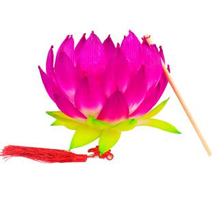 荷花灯非遗手工灯笼DIY材料包春节花灯制作传统文化民俗社区活动