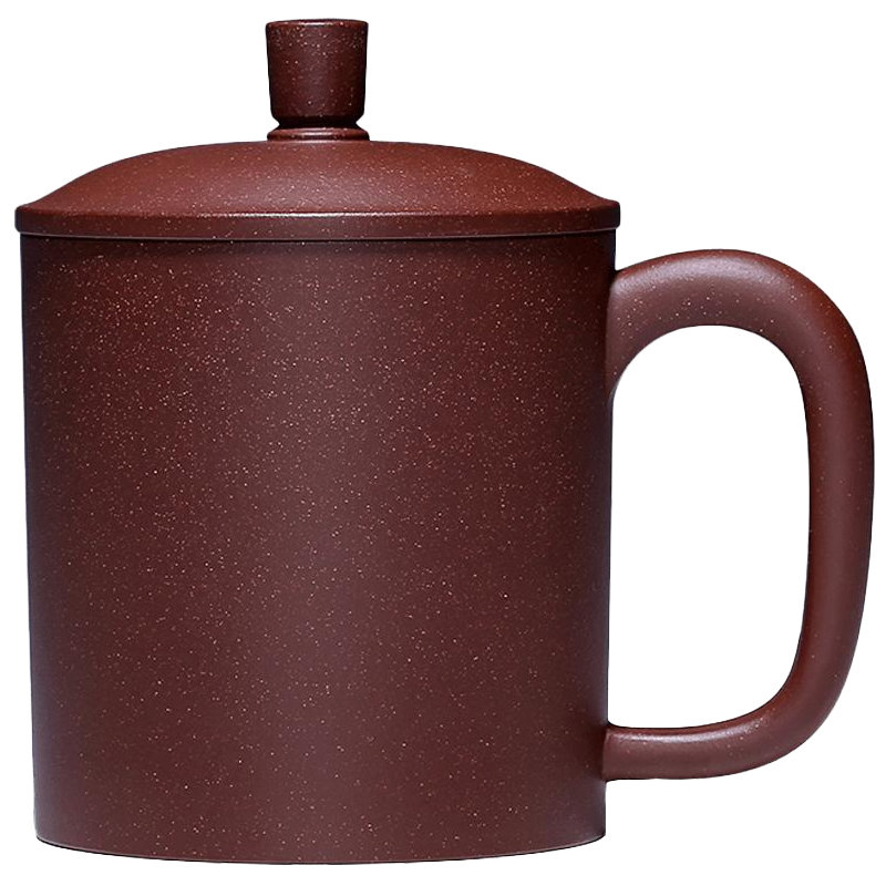 宜兴全紫砂杯纯手工男士功夫茶具茶杯套装带盖杯子国工御品雅致杯