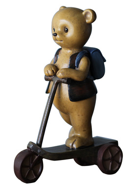 欧美乡村搁架墙面壁柜彩绘公仔熊