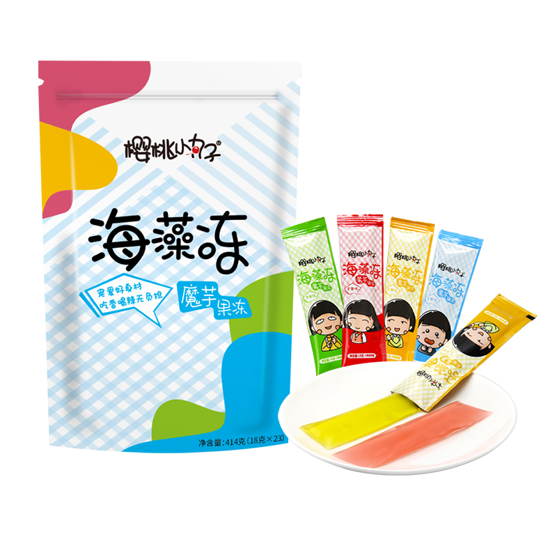 小丸子海藻414g水果汁儿童休闲魔芋