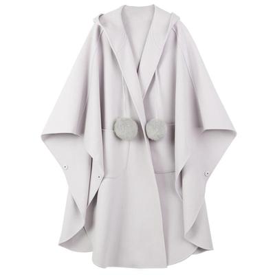 悦空间羊毛外套宽松过膝无袖原创