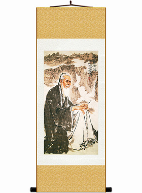 孙思邈人物卷轴挂画装饰画