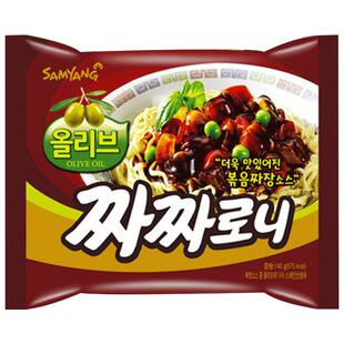 韩国进口方便面三养炸酱面韩式御膳杂酱面速食干拌面泡面拉面5袋