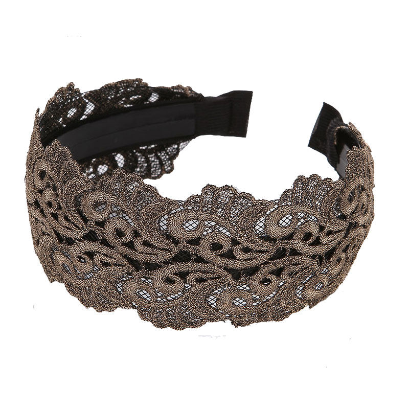 韩国发饰洗脸发带大宽边发箍韩版布艺带齿防滑发卡女头饰品蕾丝