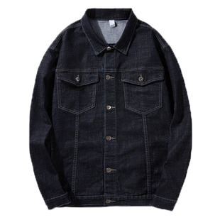 春秋季大号男装休闲宽松牛仔夹克外套加肥加大码上衣青年学生10XL