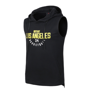 四季可穿美式运动休闲背心科比欧文库里艾德华兹连帽短袖卫衣男