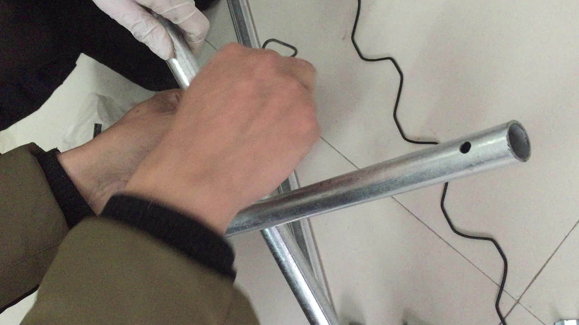 Greenhouse Galvanized/ Plastic Coated Spring Clips For Round Pipes