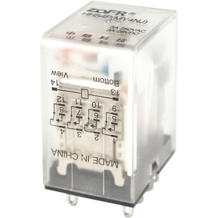 小型中间继电器220v交流直流24V底座8脚hh52p小型继电器62p53p54p