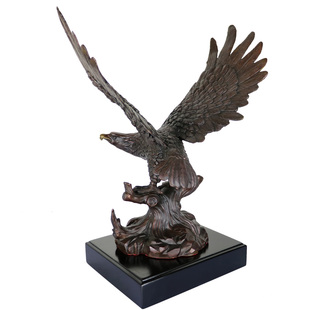 大仕缘 铜工艺品雄鹰摆件大展宏图商务礼品摆设大鹏展翅老鹰