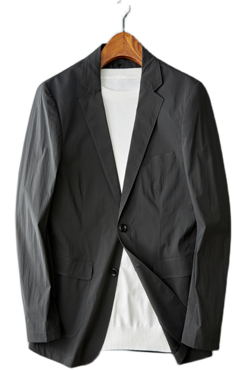 2024秋季薄款男士西服上衣小西装外套修身青年商务便服C2618P165,男装西服,电商D225