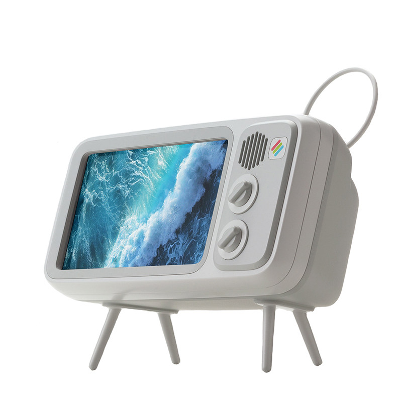 韩国Retroduck iPhone复古电视支架 充电音响底座扬声器 创意配件