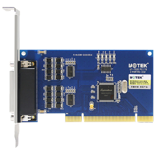 宇泰UT-752E PCI串口卡转rs232扩展卡电脑主板九针串口两口转接卡