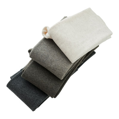 平纹经典麻灰色秋冬加厚打底袜女