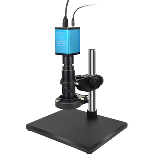 高品GP-300C/304K高清电子测量显微镜工业CCD带显示器HDMI专业4K高倍维修金相视频数码工具放大镜检测鉴定