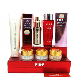 正品FBF菲芭菲嫩白透红精品六6件套菲巴菲皙白嫩肤化妆品套装包邮