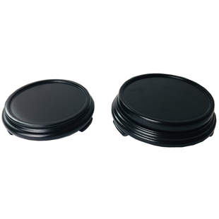 奇石古玩珊瑚陶瓷摆件展示托盘架托转盘花瓶花盆磨砂木制旋转底座