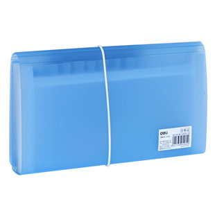 得力票据收纳册风琴包小号文件夹多层迷你账单发票单据多功能欠条收纳包增值税票据收纳盒小学生用分类文件袋