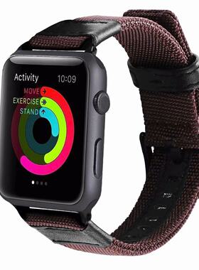 适用applewatch5尼龙手表带
