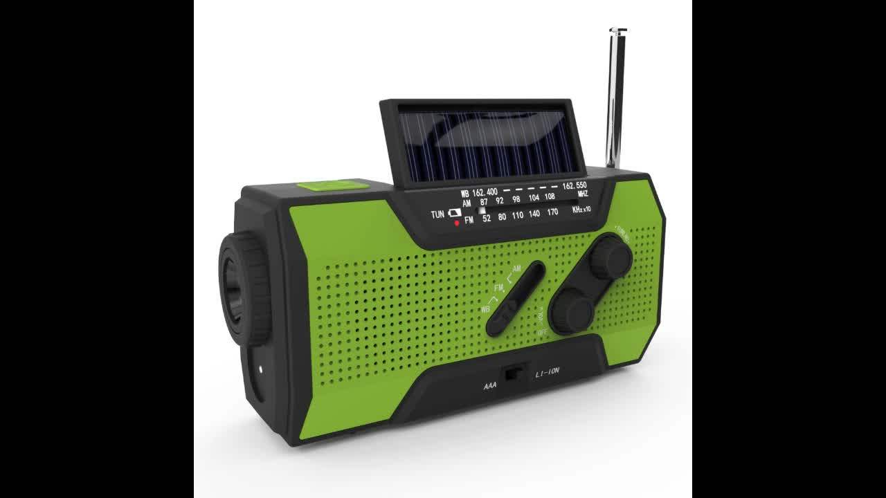 Amazon Best Selling Am Fm Noaa Portable Solar Crank Powered Emergency