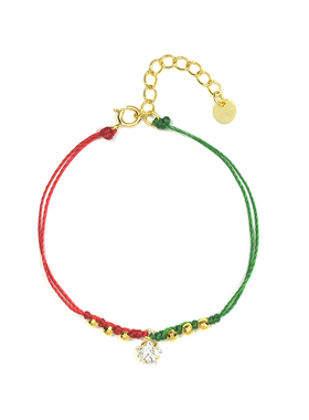 THISNESS特辑纯银镀金红绿手链