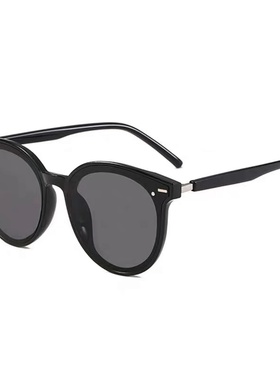 新款同款墨镜韩复古大框圆脸偏光