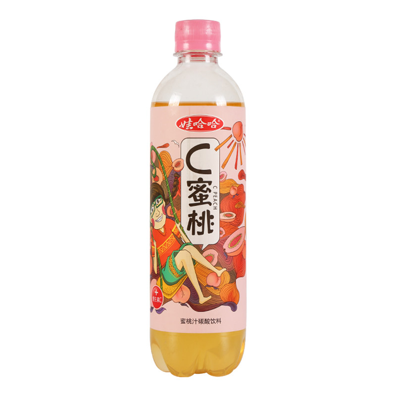 娃哈哈蜜桃汁柠檬碳酸饮料