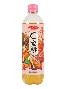 娃哈哈蜜桃汁柠檬碳酸饮料