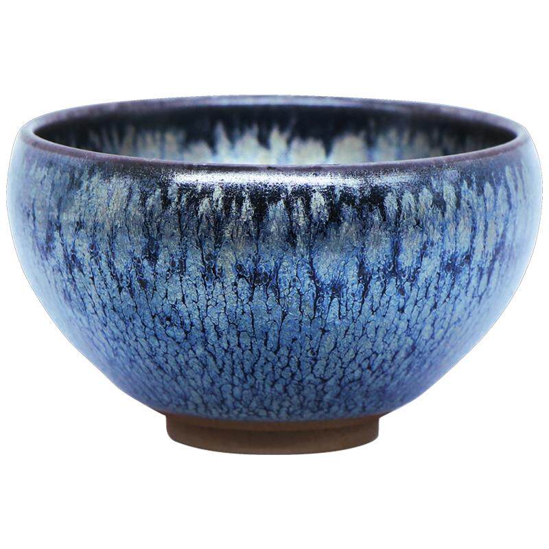 滋心堂蔡龙百花建盏原矿铁胎手工