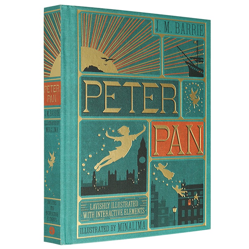 Peter Pan 小飞侠彼得潘 立体书 英文原版绘本 彩色 pop up book 彼德潘 儿童文学经典阅读 J M Barrie Bantam 正版进口英语书籍