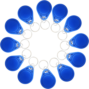 ic钥匙扣卡空白卡复旦m1芯片考勤卡小区物业主单元电梯纽扣门禁卡