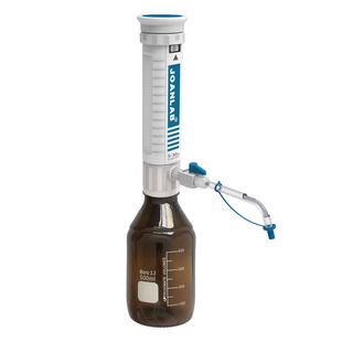 JOANLAB 瓶口分液器实验室连续分配器套筒式加液瓶可调定量加液器