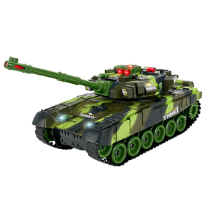 超大号遥控坦克，履带式金属充电动可开炮玩具模型