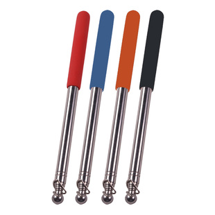 1.2米1.6米可伸缩教鞭伸缩导游旗杆不锈钢教棍售楼笔沙盘笔旗帜