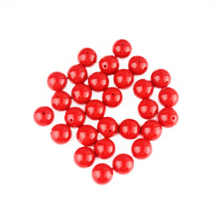 4-20mm 双孔米白圆珠子 DIY手工材料 串珠饰品配件仿珍珠散珠按斤