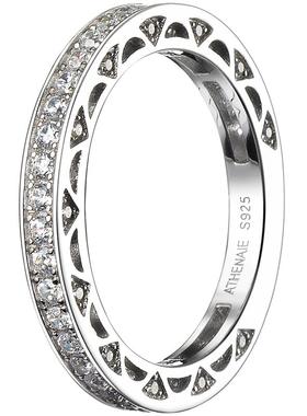 athenaie阿斯娜闪耀简约情侣戒指