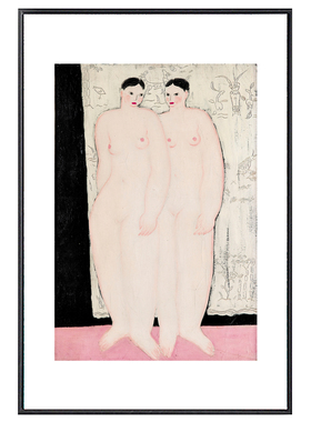 府第画廊SANYU常玉艺术家现代简约挂画北欧风格装饰画客厅餐厅画