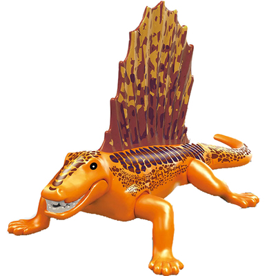 侏罗纪蜥蜴巨齿龙玩具拼装积木