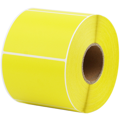 艾利彩色铜版纸30*150宽红橙黄绿粉蓝紫空序列号食品厂箱贴分类背胶标签仓库产品包装制药汽配条码可定制印刷