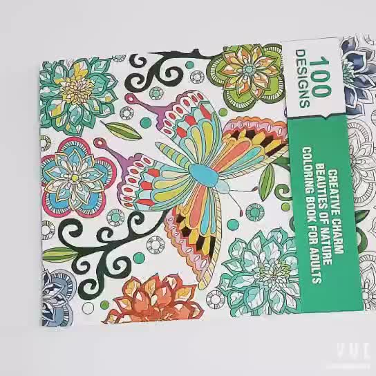 Custom Drawing Book Adults Secret Garden Printing Mandala Coloring For Adult