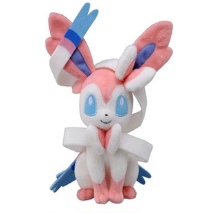 妖精精灵妖怪宝贝可梦小号坐姿仙伊布伊贝仙子精灵毛绒玩具公仔