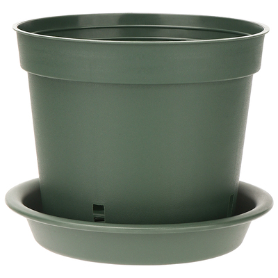 绿萝多肉花盆小号迷你可爱精致塑料带托盘加厚养花加仑青山控根盆