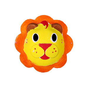 万圣节面具手绘纸浆京剧脸谱绘画幼儿园手工儿童diy空白马勺材料