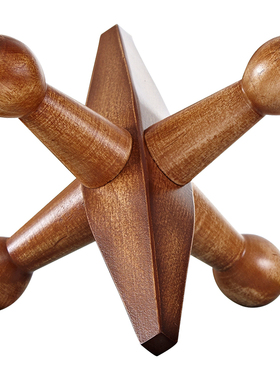 立体几何实木摆件北欧儿童房桌面