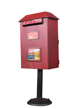 欧式风铁艺复古信箱拍摄存钱罐